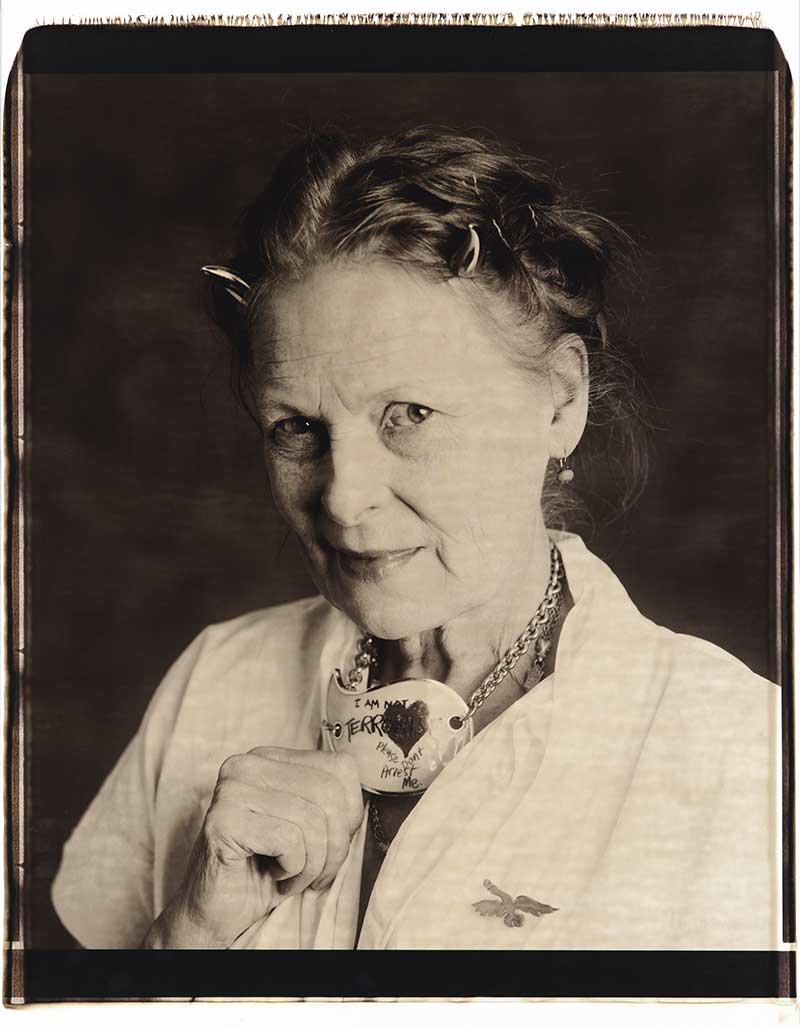 Dame Vivienne Westwood photographed at Wimbledon